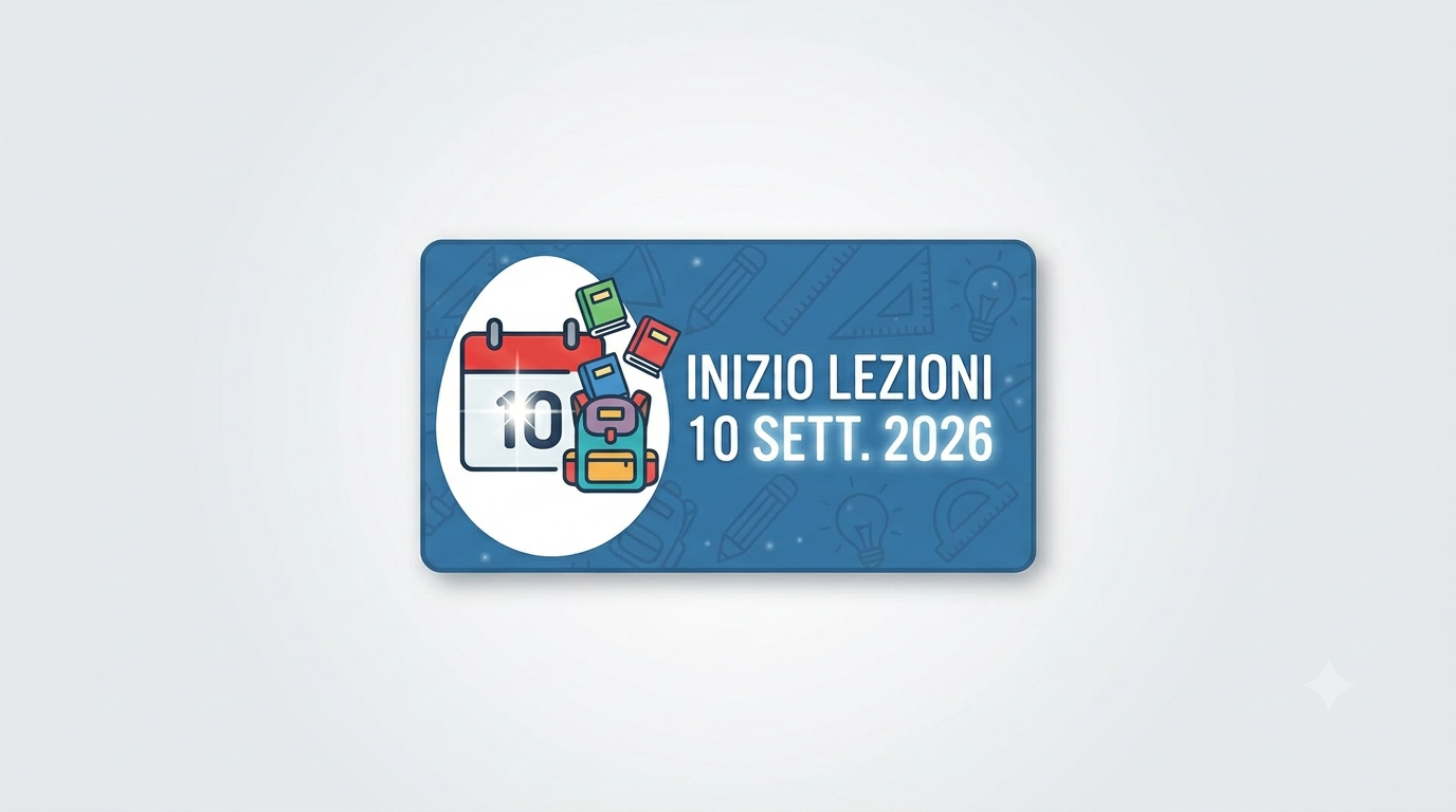 Inizio Lezioni Anno Scolastico 2026/2027